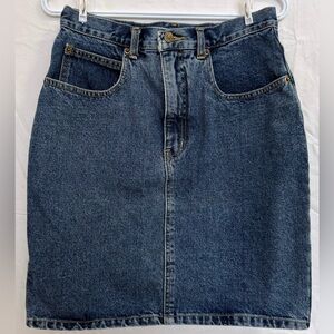 Vintage Ralph Lauren Indigo Denim Skirt